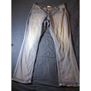 BKE Gabby Curvy Fit High Rise Ankle Straight Jeans Womens‎ Size 38 Blue